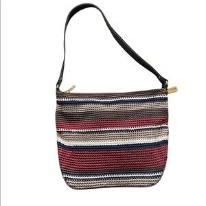 The Sak Elliott Lucca Crochet Leather Hobo Shoulder Bag
